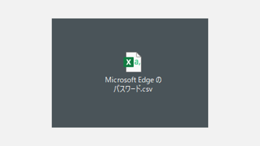 How to export login information saved in Microsoft Edge as CSV.