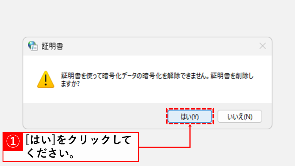 電子証明書を削除する方法