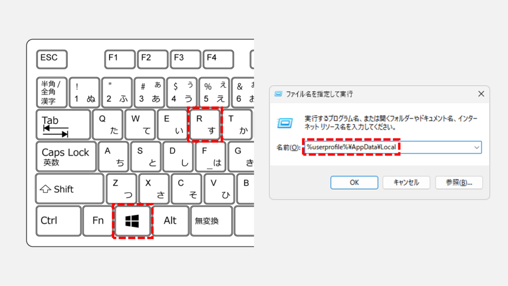 アイコンキャッシュを削除する