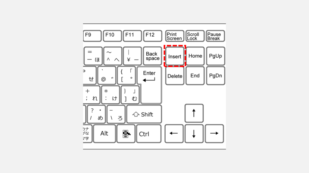 キーボードのInsertキー